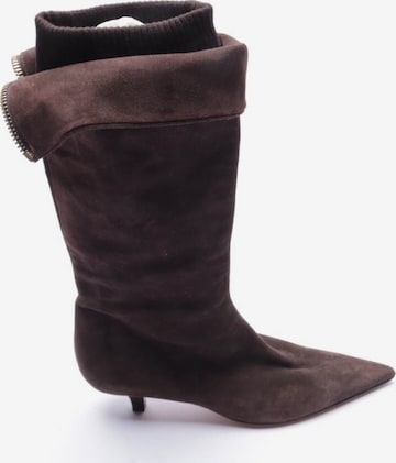 BOSS Black Dress Boots in 39 in Brown: front