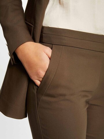 Coupe slim Pantalon Morgan en marron