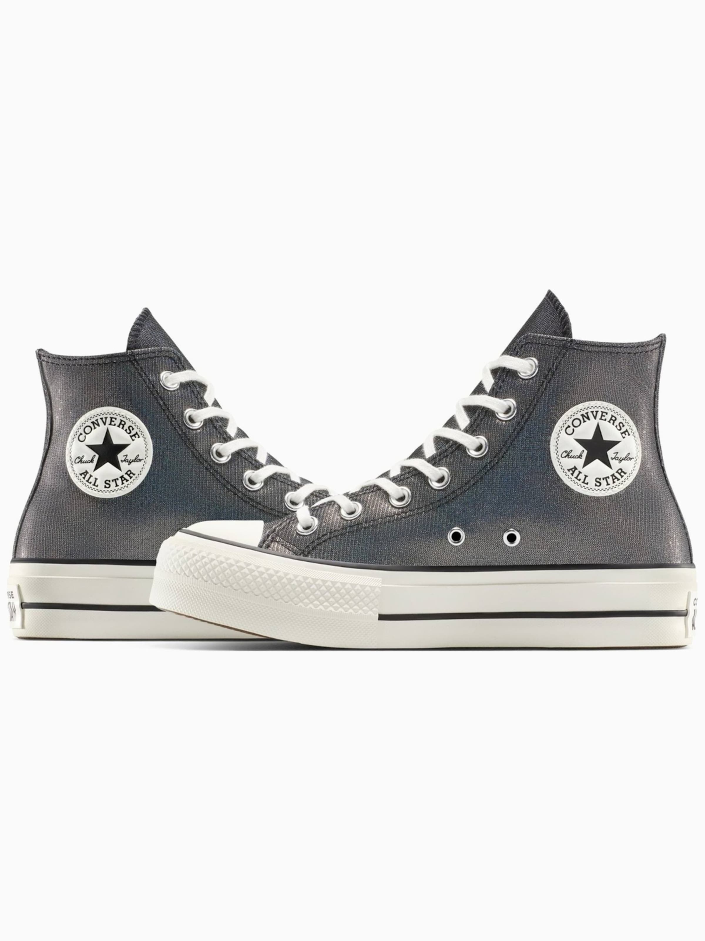 Sneaker alta 'Converse Chuck Taylor All Star Lift Platform Sparkle' di CONVERSE in grigio