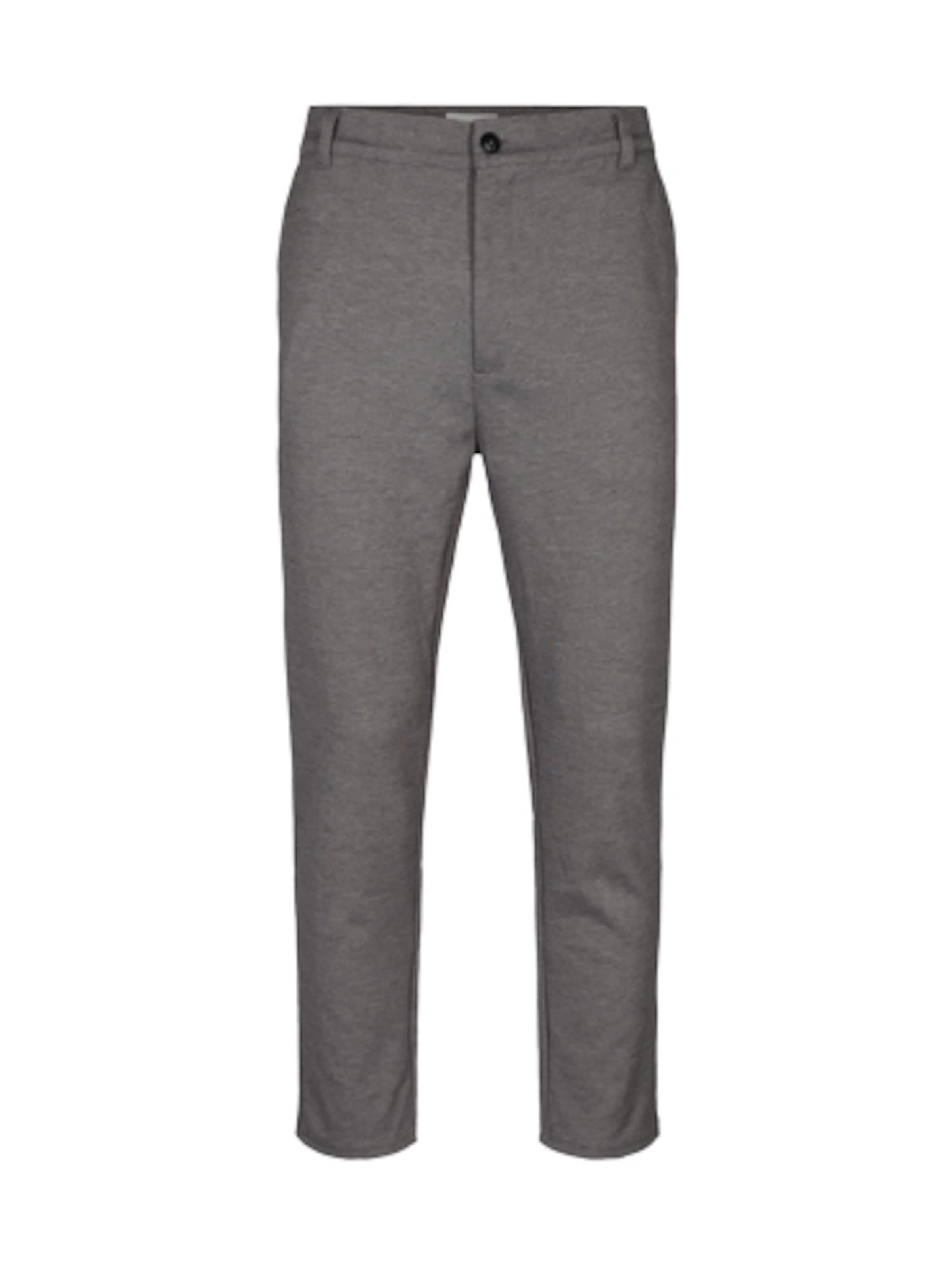!Solid Slimfit Chino 'Dave' in Grijs: voorkant