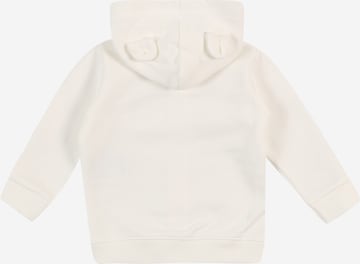 UNITED COLORS OF BENETTON Zip-Up Hoodie in Beige