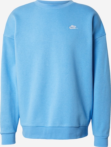 Nike Sportswear Sweatshirt 'CLUB' i blå: framsida
