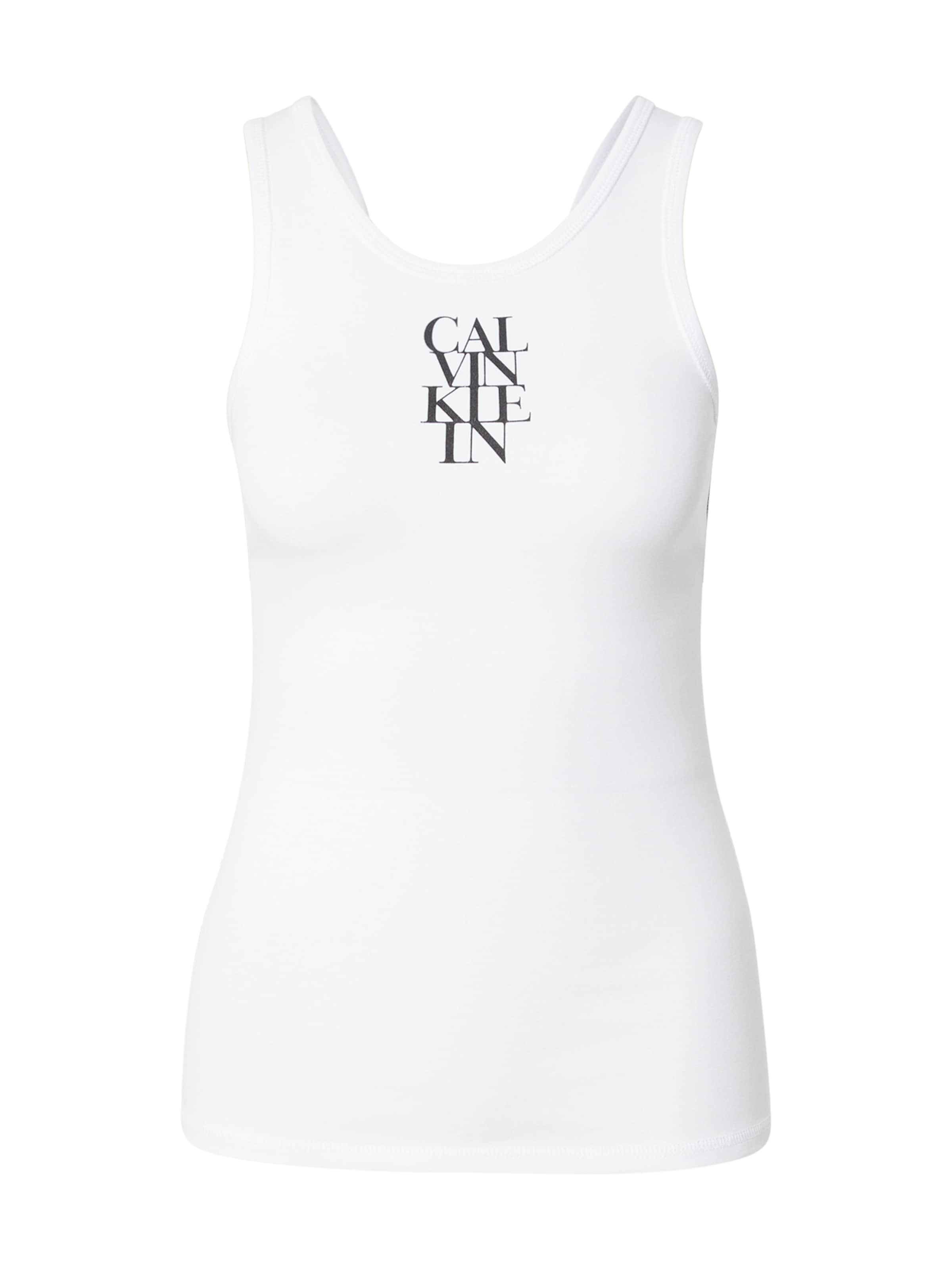 balta Calvin Klein Jeans Palaidinė be rankovių: priekis