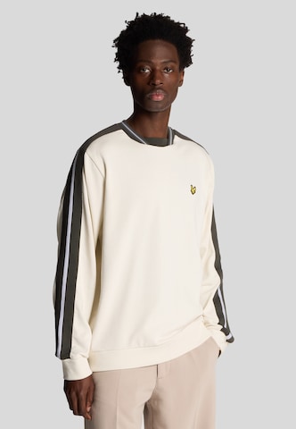 Sweat-shirt Lyle & Scott en blanc : devant