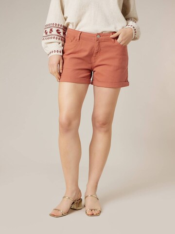 Regular Pantalon 'Cerise' Deeluxe en orange : devant