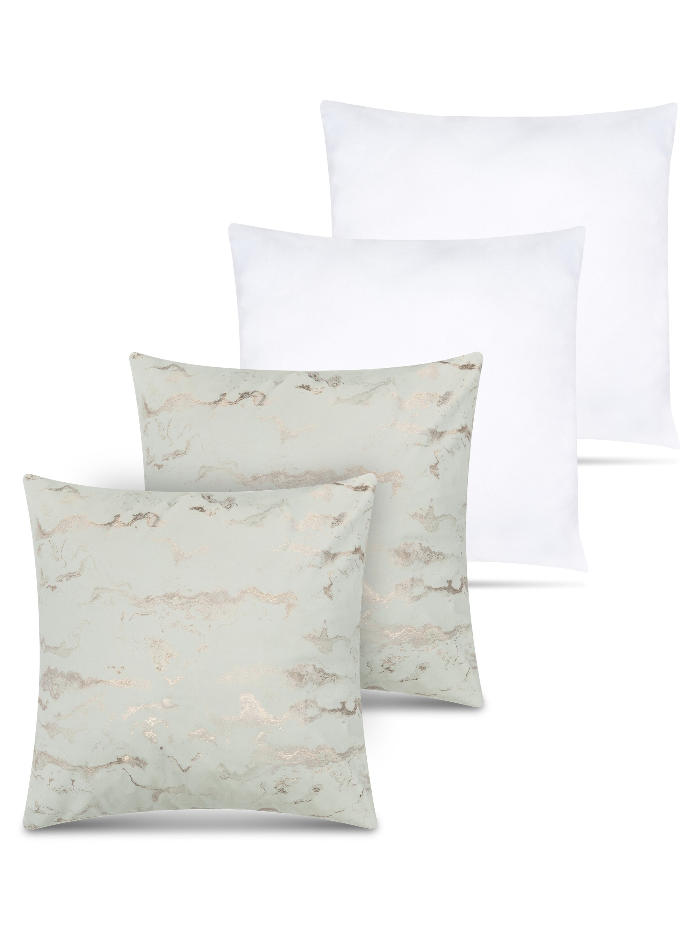 Aspero Kissenbezug und Füllung in Grau: Vorderseite