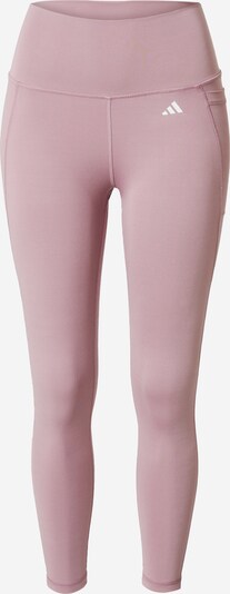 ADIDAS PERFORMANCE Pantalon de sport 'Optime Stash' en violet pastel / blanc, Vue avec produit