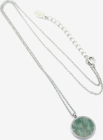Sergio Engel Kette 'Beach Kette 02 Elegante Edelstahlkette mit Natursteinanhänger' in Grün: Vorderseite