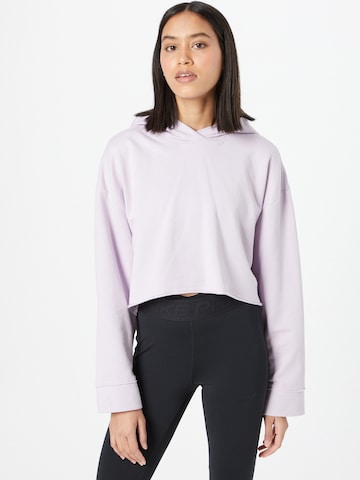 Sweat de sport NIKE en violet : devant