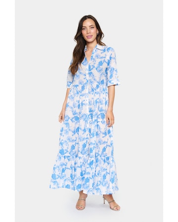 SAINT TROPEZ Jurk in Blauw: voorkant