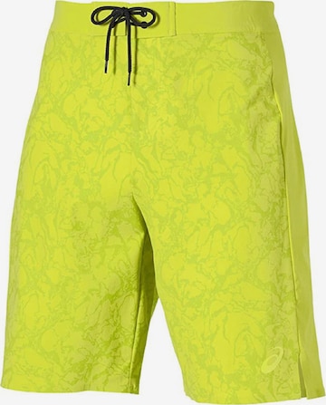 ASICS Regular Workout Pants in Yellow: front