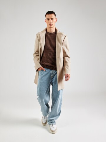 anerkjendt Sweater 'AKSUNE CHENILLE' in Brown