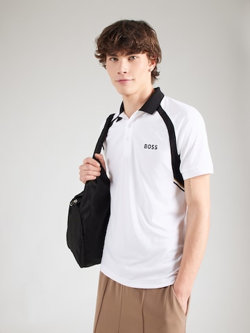 BOSS Funktionsshirt in Weiß: Vorderseite