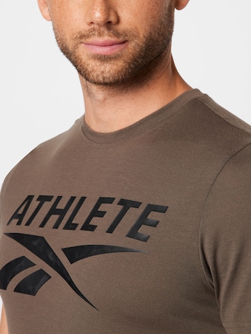 Loosefit T-Shirt 'Athlete' Reebok en vert