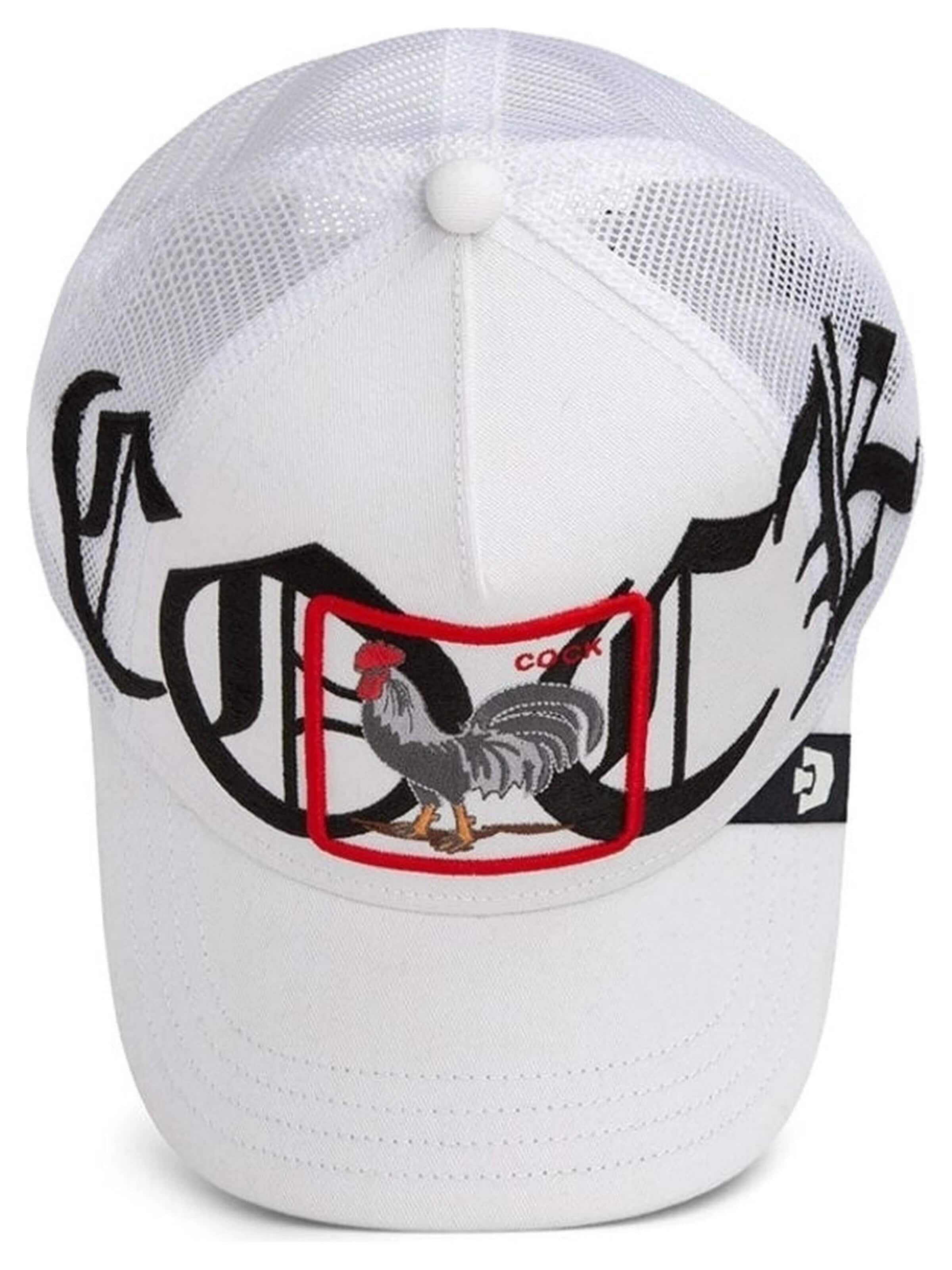 GOORIN Bros. Pet 'Gorra goorin bros blanca gallo old english cock trucker cap' in Wit