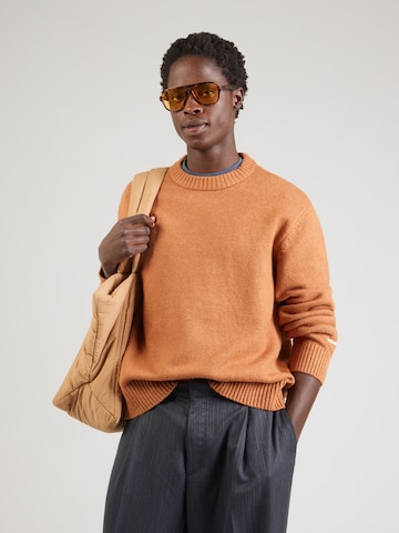 JACK & JONES Sweater 'JORNORREBRO' in Brown: front