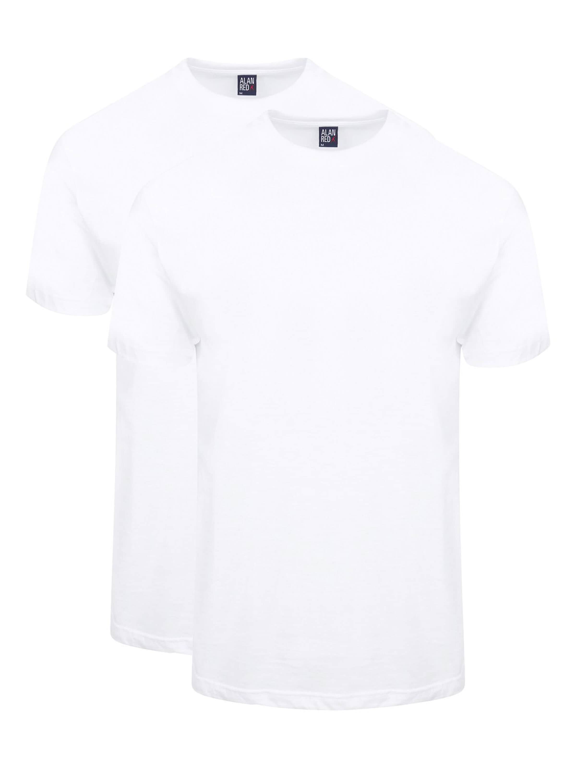 alan red Shirt 'Virginia' in White: front