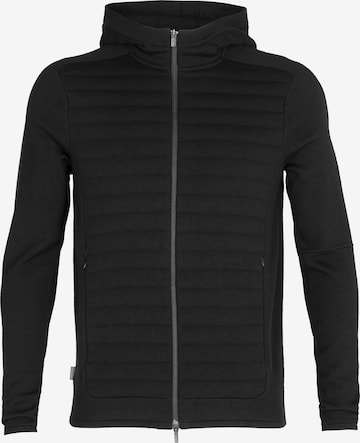 ICEBREAKER Sportstrickjacke in Schwarz: predná strana