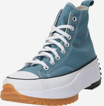 Sneaker alta 'RUN STAR HIKE' di CONVERSE in blu: frontale