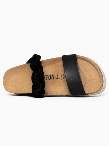 Bayton - Zapatos abiertos 'Clarence' en negro