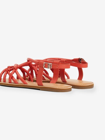 Sandales à lanières TOMMY HILFIGER en rouge