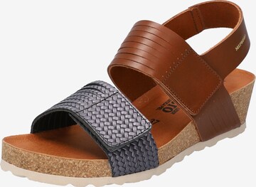 MEPHISTO Strap Sandals 'Rosalia' in Brown: front