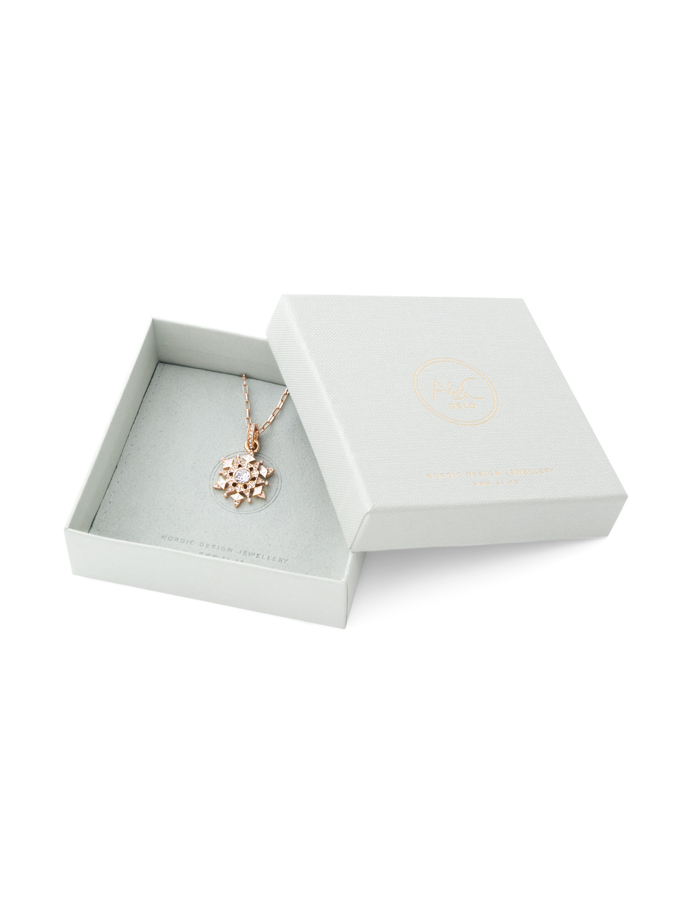 A&C Oslo – Nordic Design Jewellery Necklace 'Snowflake' in Gold