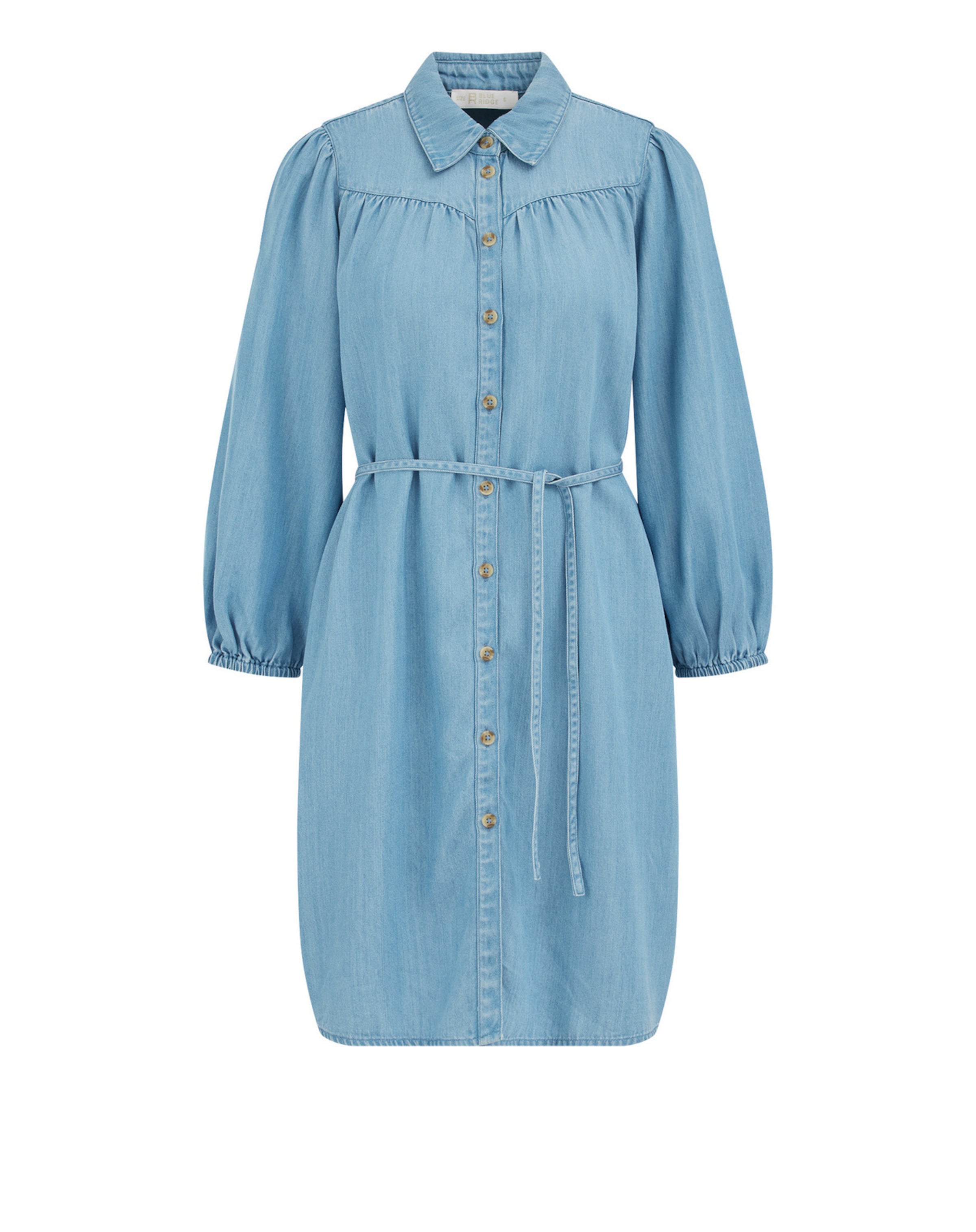 WE Fashion Рокля тип риза в синьо: отпред