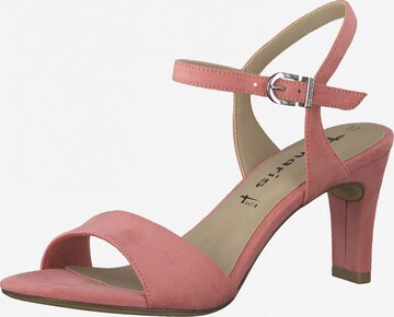 TAMARIS Strap sandal in Pink: front
