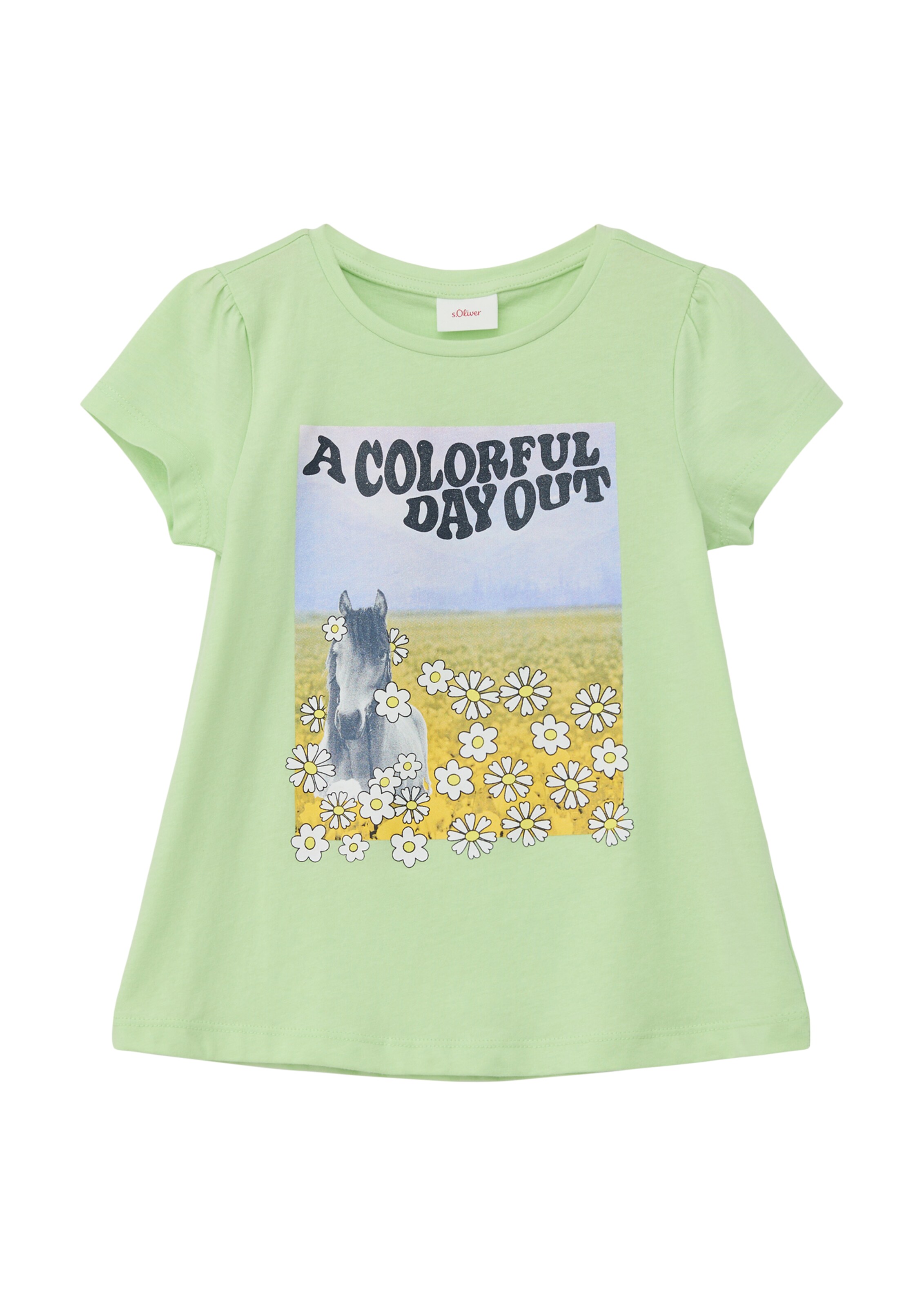 T-Shirt s.Oliver en vert : devant