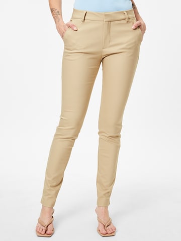 Coupe slim Pantalon MOS MOSH en beige : devant