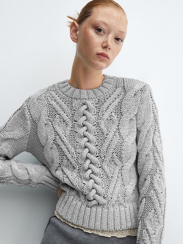 MANGO Pullover 'Platino' in Grau