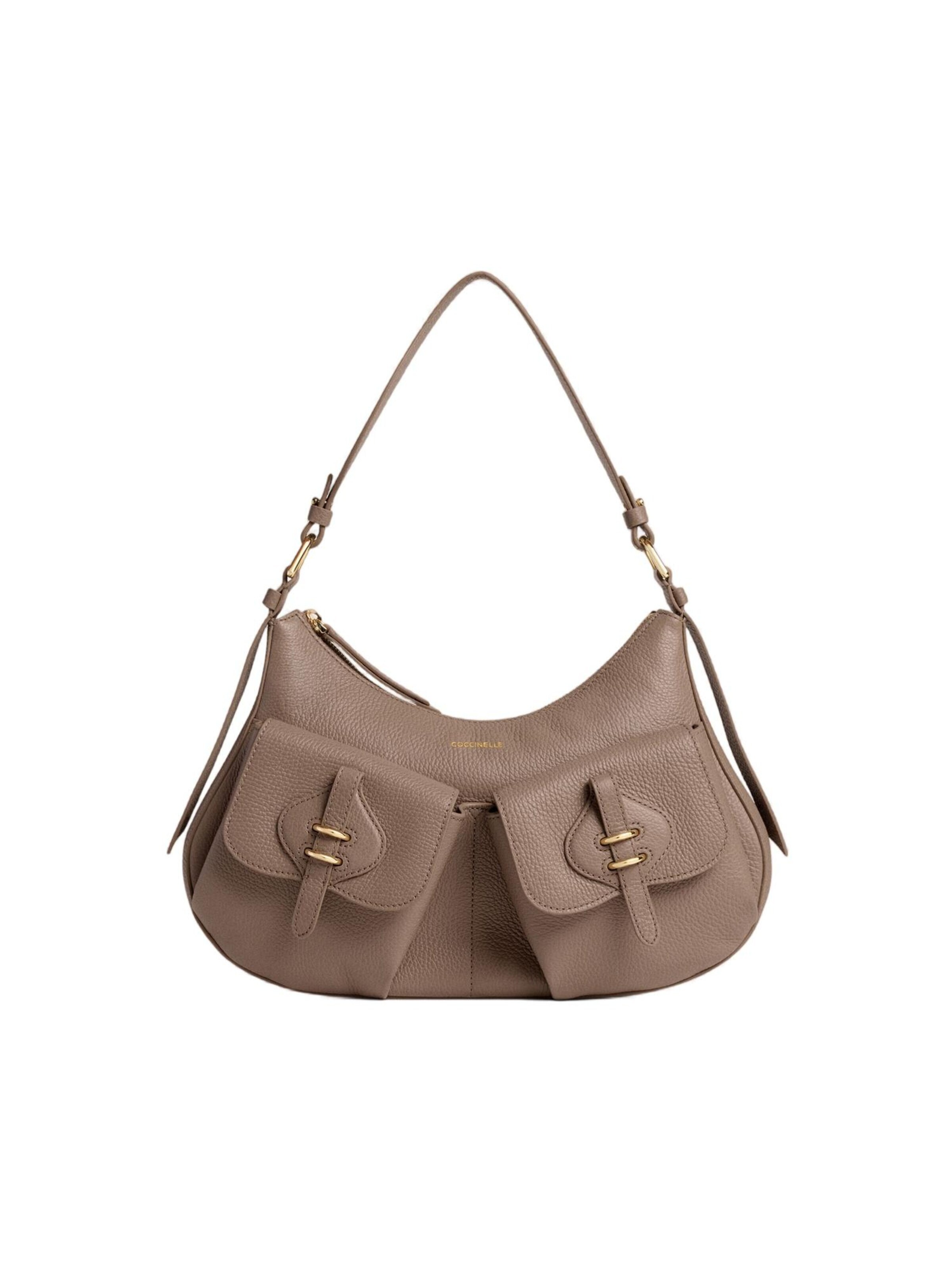 Coccinelle - Bolso de hombro 'Mavery Pocket 2' en gris: frente