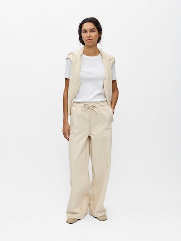 Wide Leg Pantalon OBJECT en beige