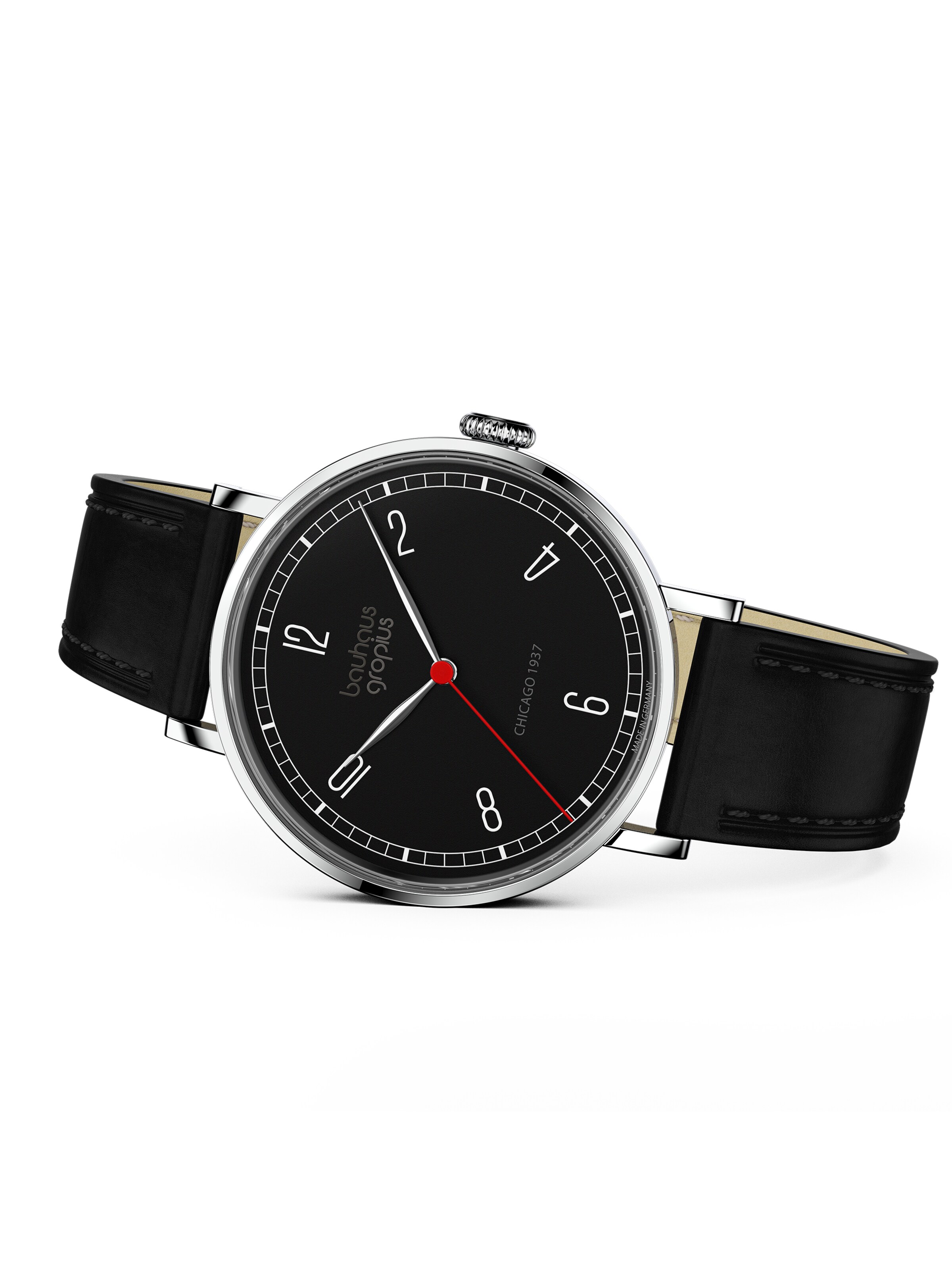 WALTER GROPIUS Analog Watch 'CHICAGO' in Black
