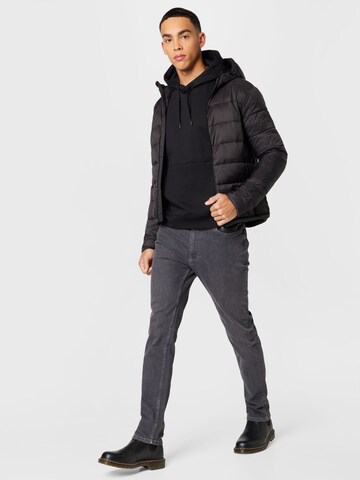 !Solid Winter Jacket in Black