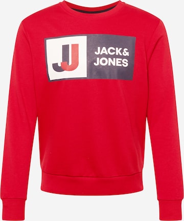 JACK & JONES Sweatshirt i rød: forside