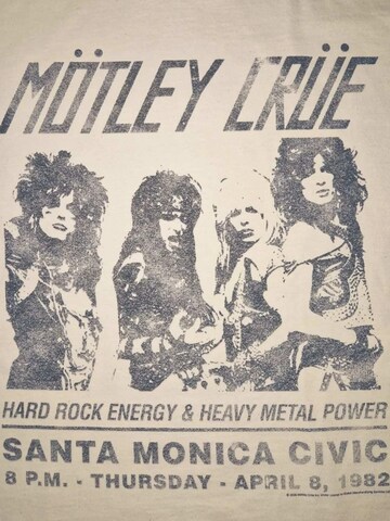 Mötley Crue - Camiseta 'Mötley Crue Santa Monica Civic T-Shirt' en beige
