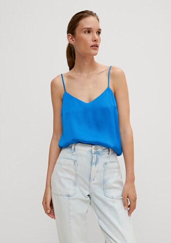 comma casual identity Blouse in Blauw: voorkant