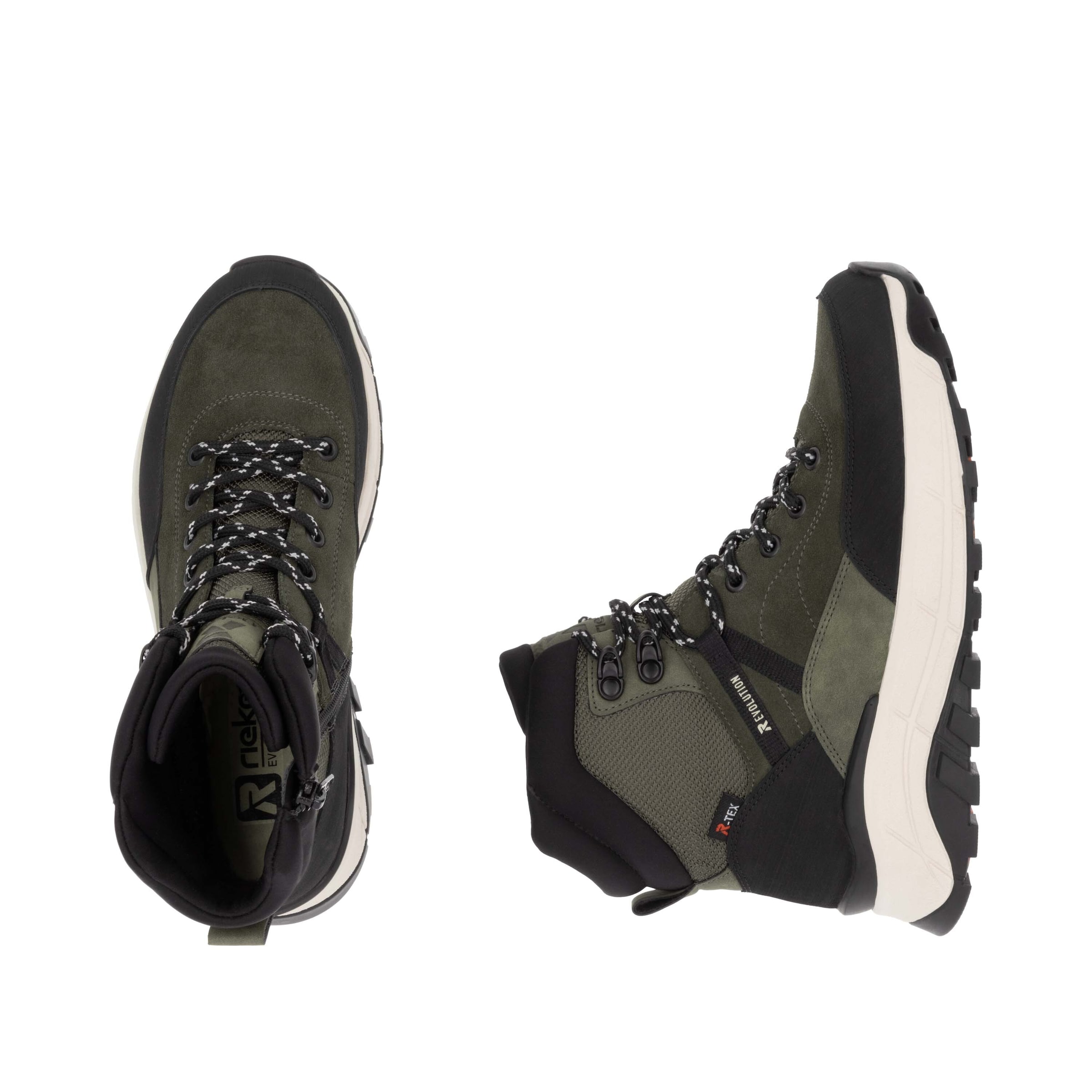 Bottines à lacets 'Evolution' Rieker Sport en vert