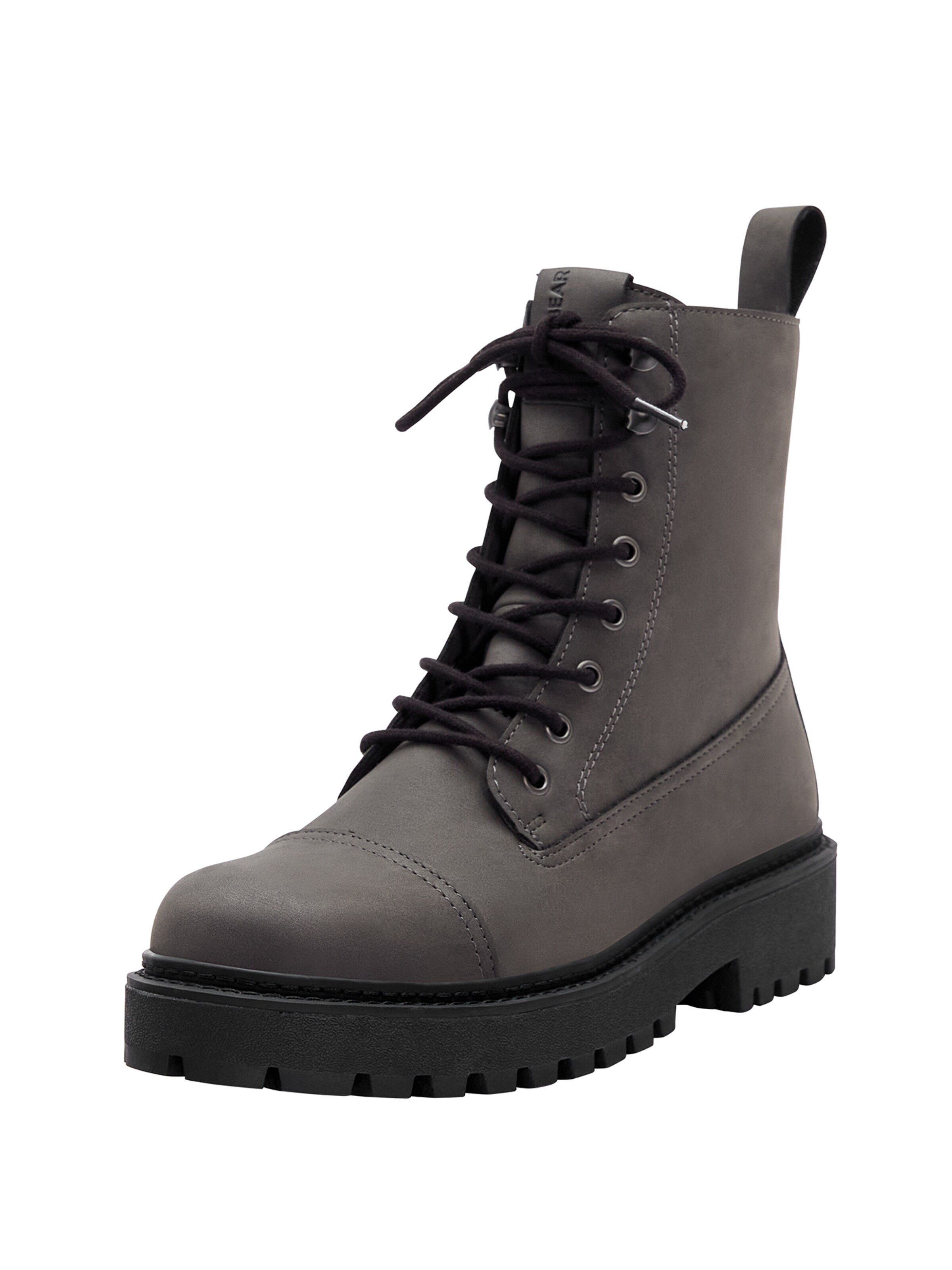 Grey lace up boots outlet