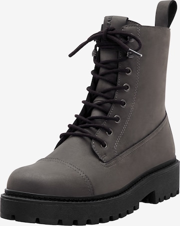 Bottines à lacets Pull&Bear en gris : devant