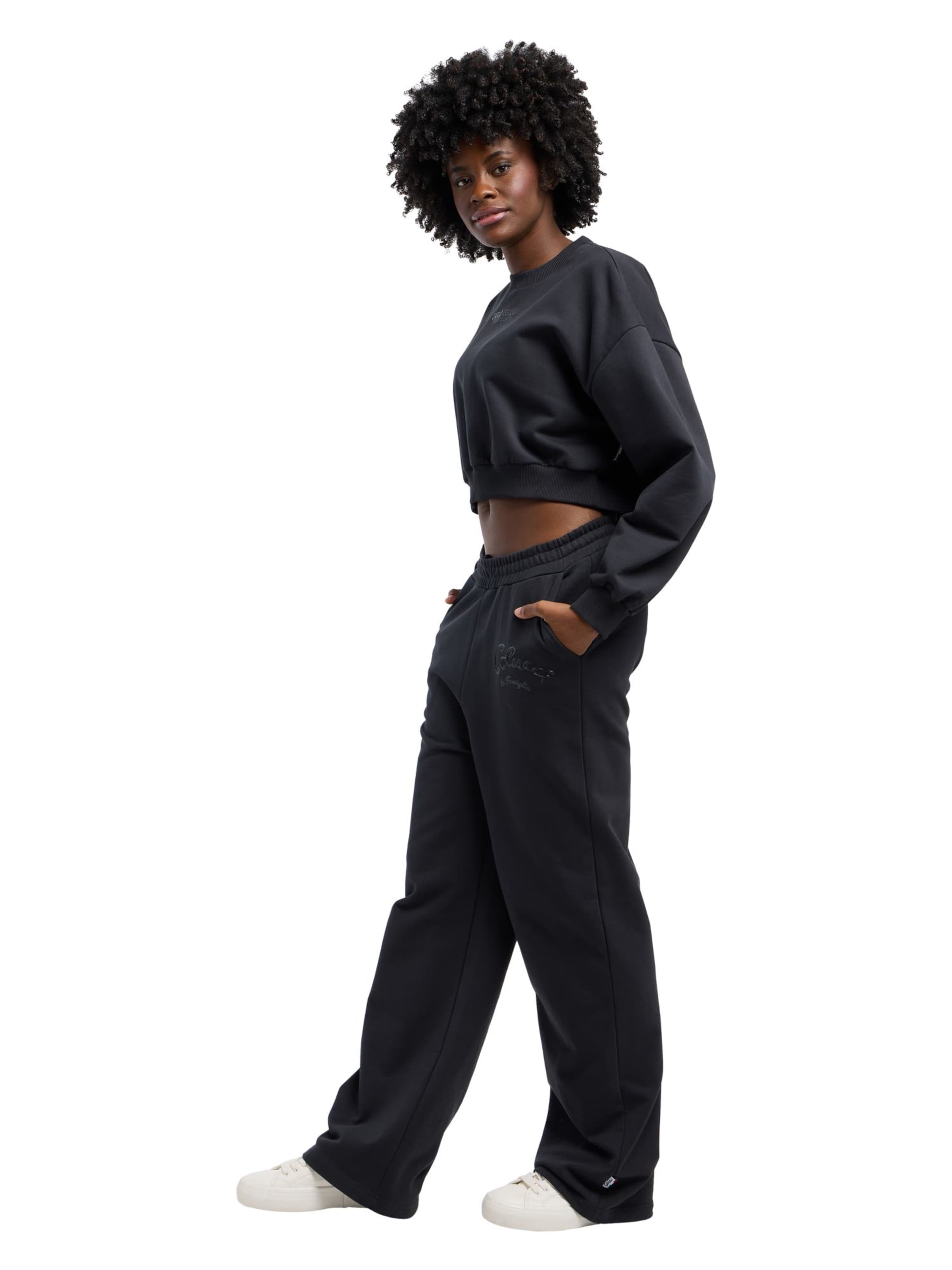 Carlo Colucci Sweatshirt 'Durante' in Zwart