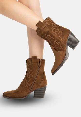 Elara Comwboystøvler i brun