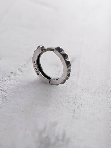 REYTEL Earring 'HARD' in Silver: front