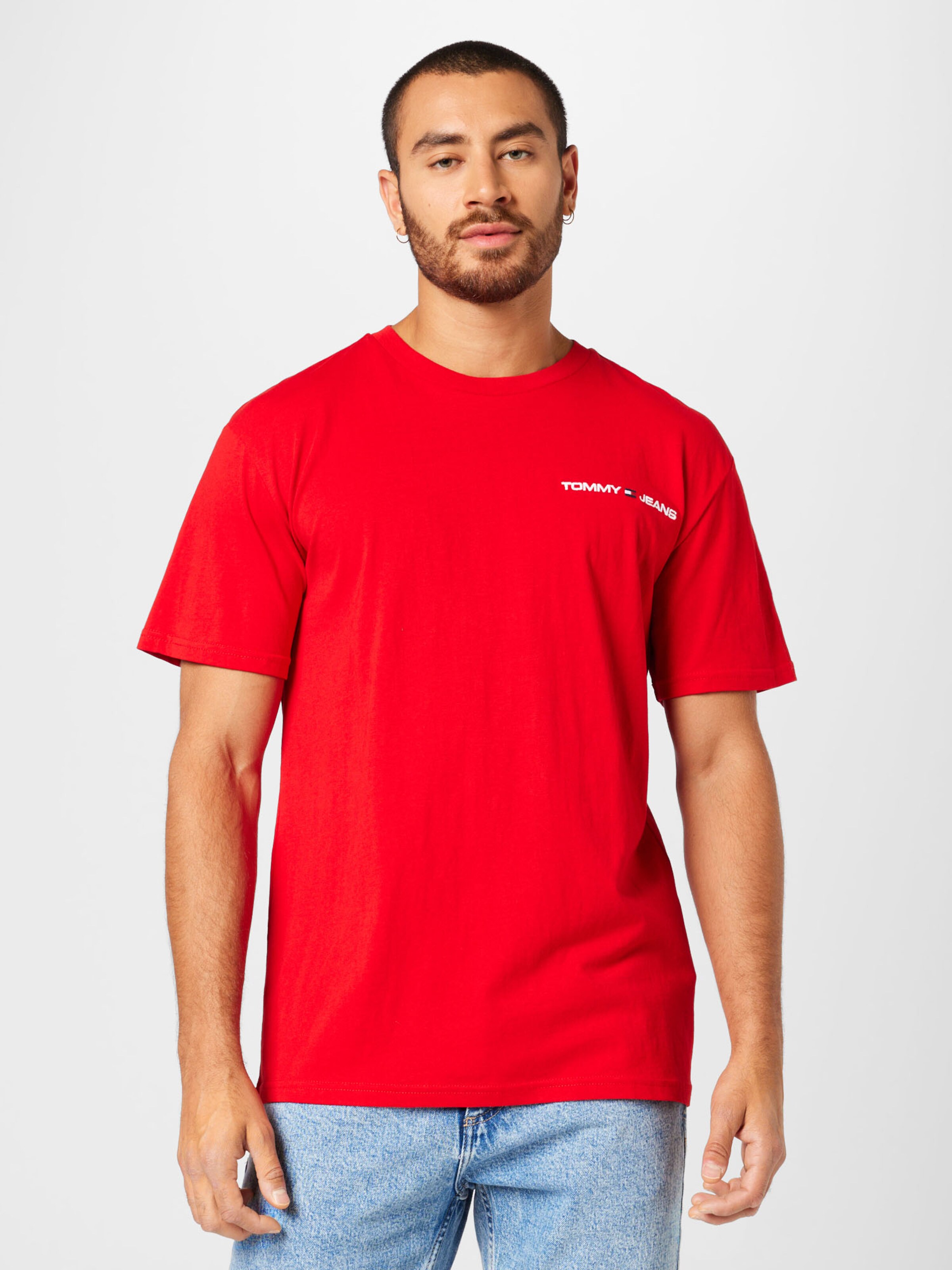red tommy jeans t shirt