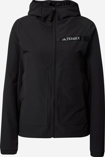 ADIDAS TERREX Sports jacket 'Multi Soft Shell' in Black / White, Item view