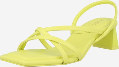 ALDO Mule 'MINIMA' en jaune, Vue avec produit