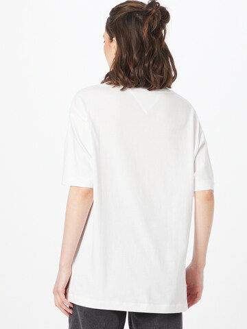 Tommy Jeans - Camiseta talla grande en blanco