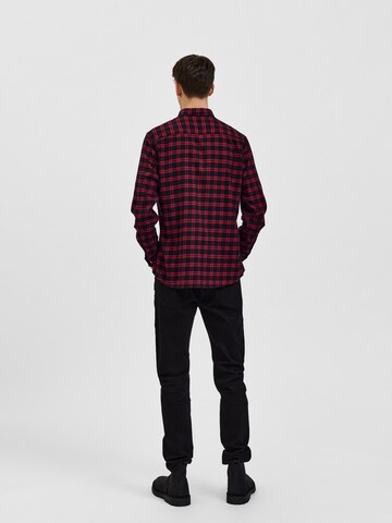 SELECTED HOMME Slim Fit Hemd in Rot